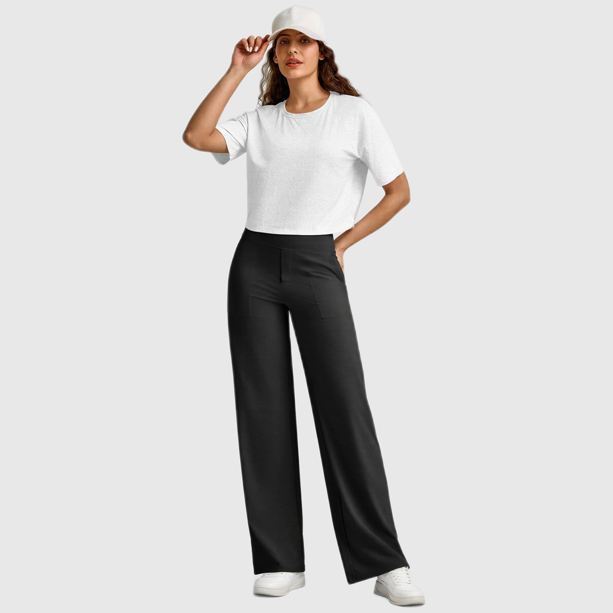 High Waisted Wide Leg Pants