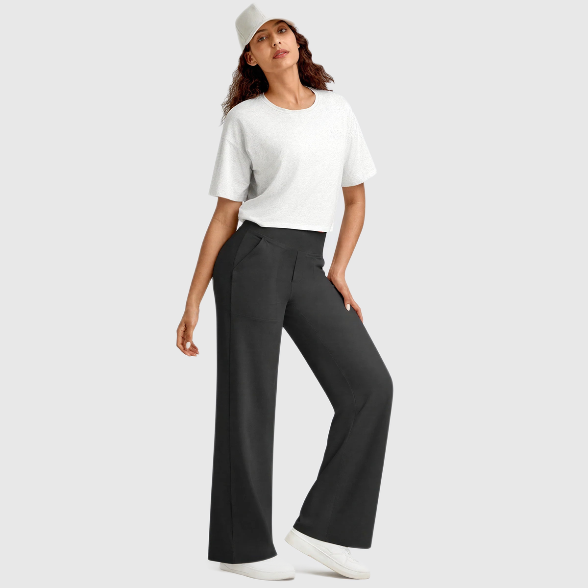 High Waisted Wide Leg Pants